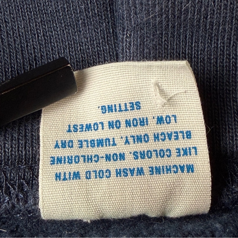 J. Crew Sportswear Heritage Navy Pullover Hoodie - Picture 3 of 9